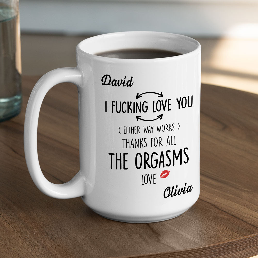 Custom Anniversary Keepsake Gifts For Couple • Thanks For All The Things You Did - Personalized Coffee Mug
