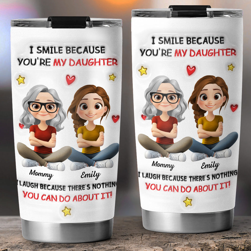 Custom Christmas Birthday Gifts For Daughter • My Daughter - Personalized 3D Inflated Effect Tumbler