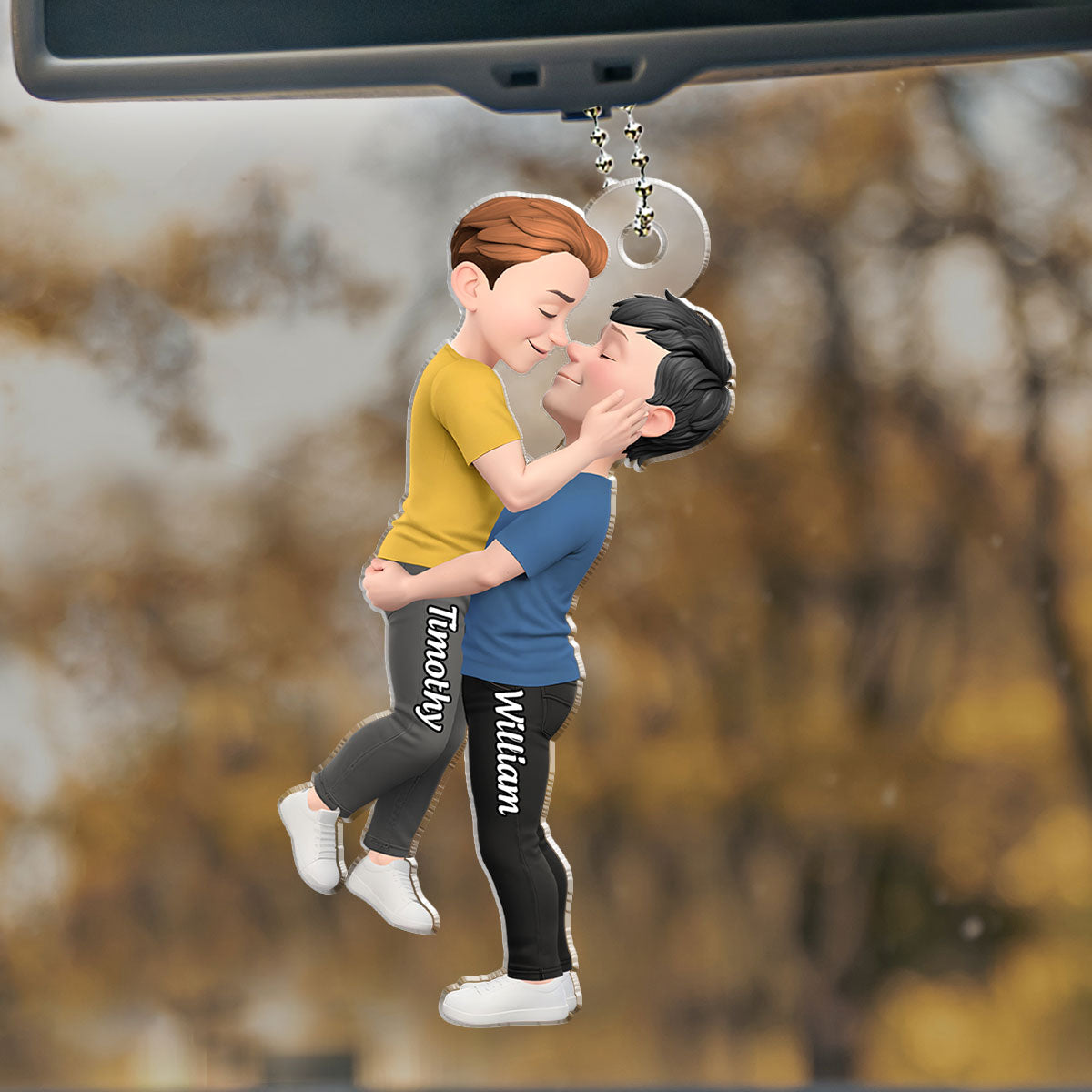Endless Love - Personalized Car Ornament