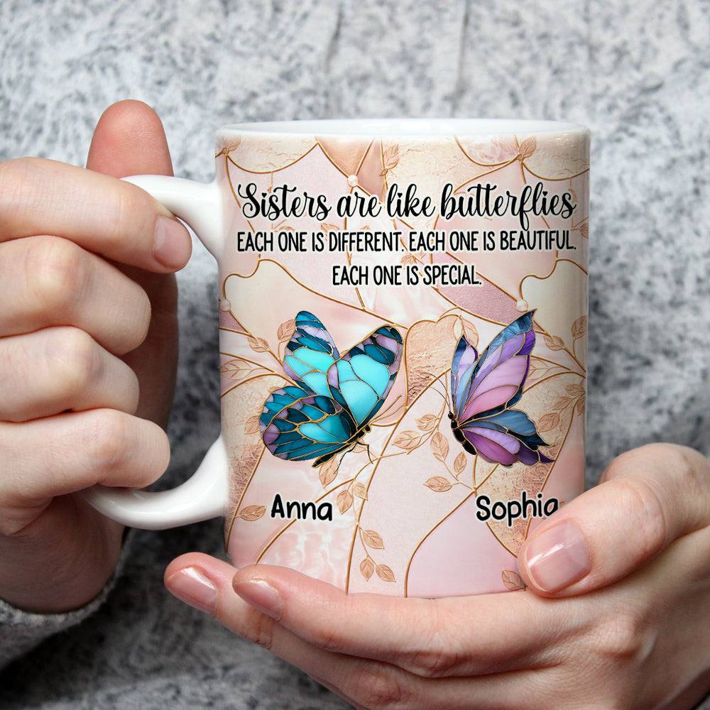 Custom Christmas & Birthday Gift For Sister • Each Sister Is Special - Personalized Coffee Mug