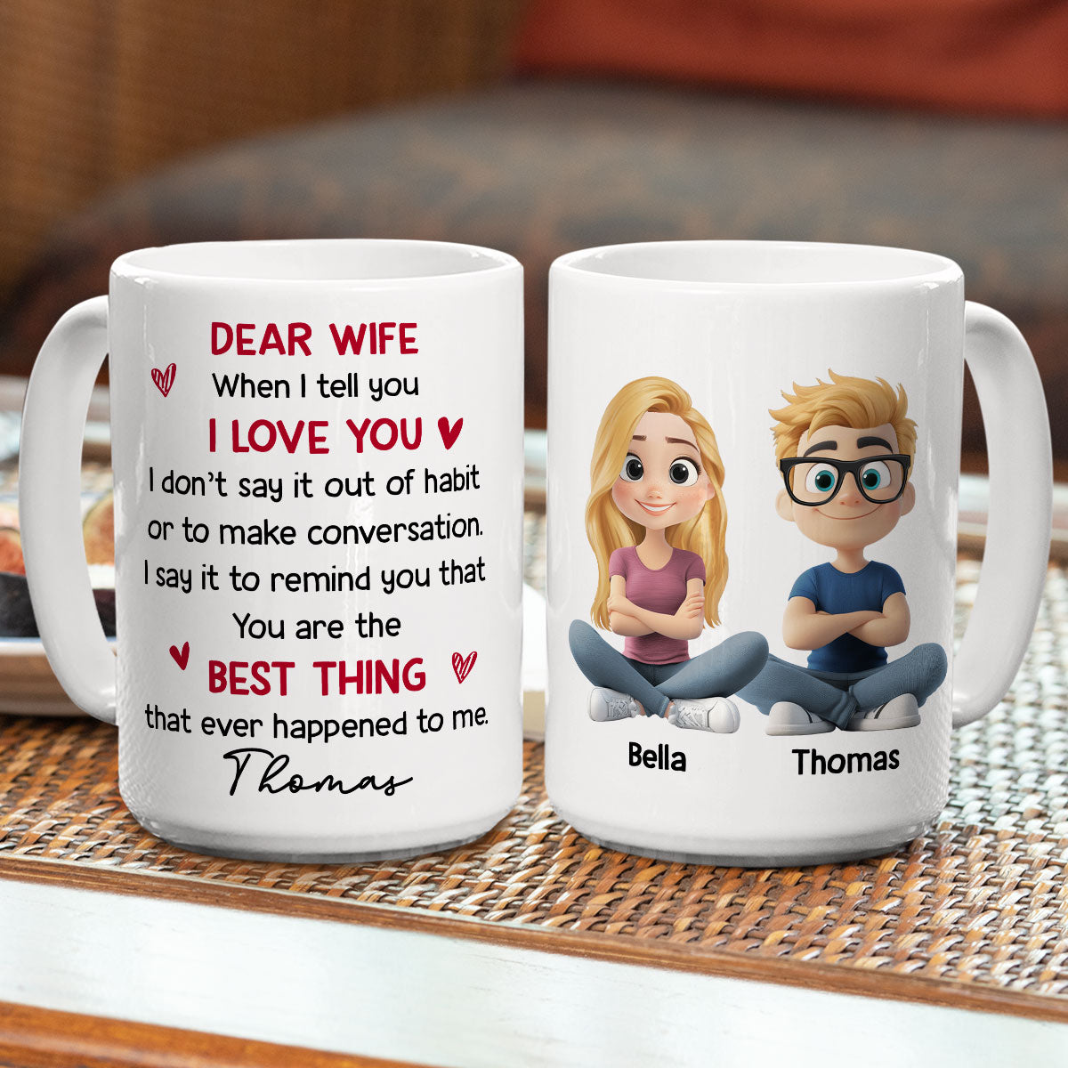 Custom Anniversary Keepsake Gifts For Couple • Best Thing That Happened To Me - Personalized Coffee Mug