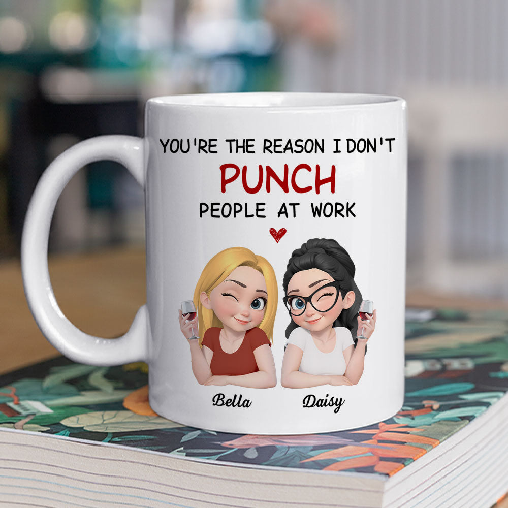 Custom Coworker, Christmas & Birthday Team Appreciation Gift • You Are My Reason - Personalized Coffee Mug