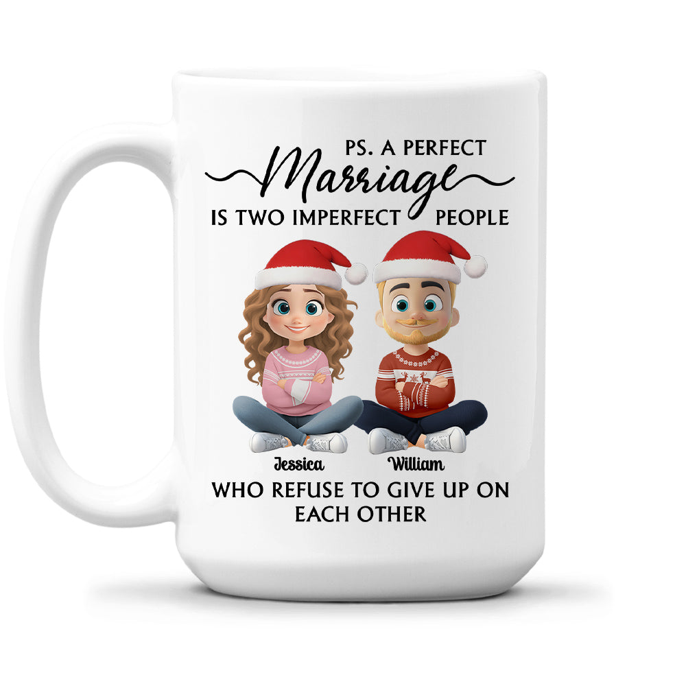 Custom Anniversary Keepsake Gifts For Couple • Perfectly Imperfect Love - Personalized Coffee Mug