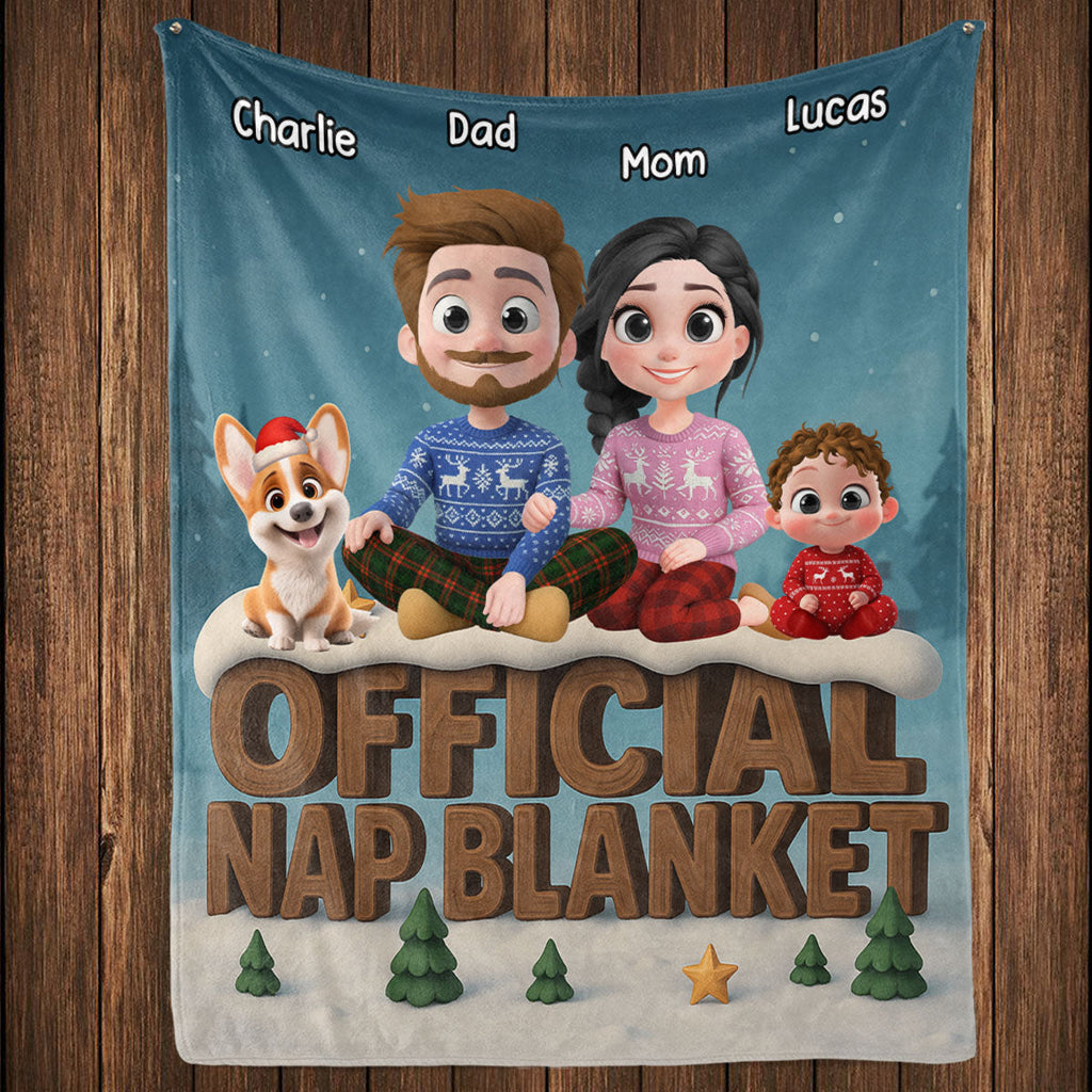 As A Family Now Onwards - Personalized Fleece Blanket