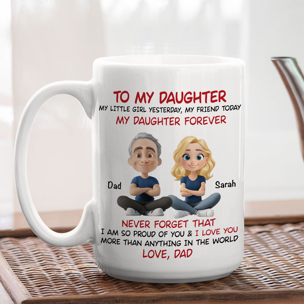 Custom Christmas & Birthday Keepsake Gift • My Little Boy Yesterday - Personalized Coffee Mug