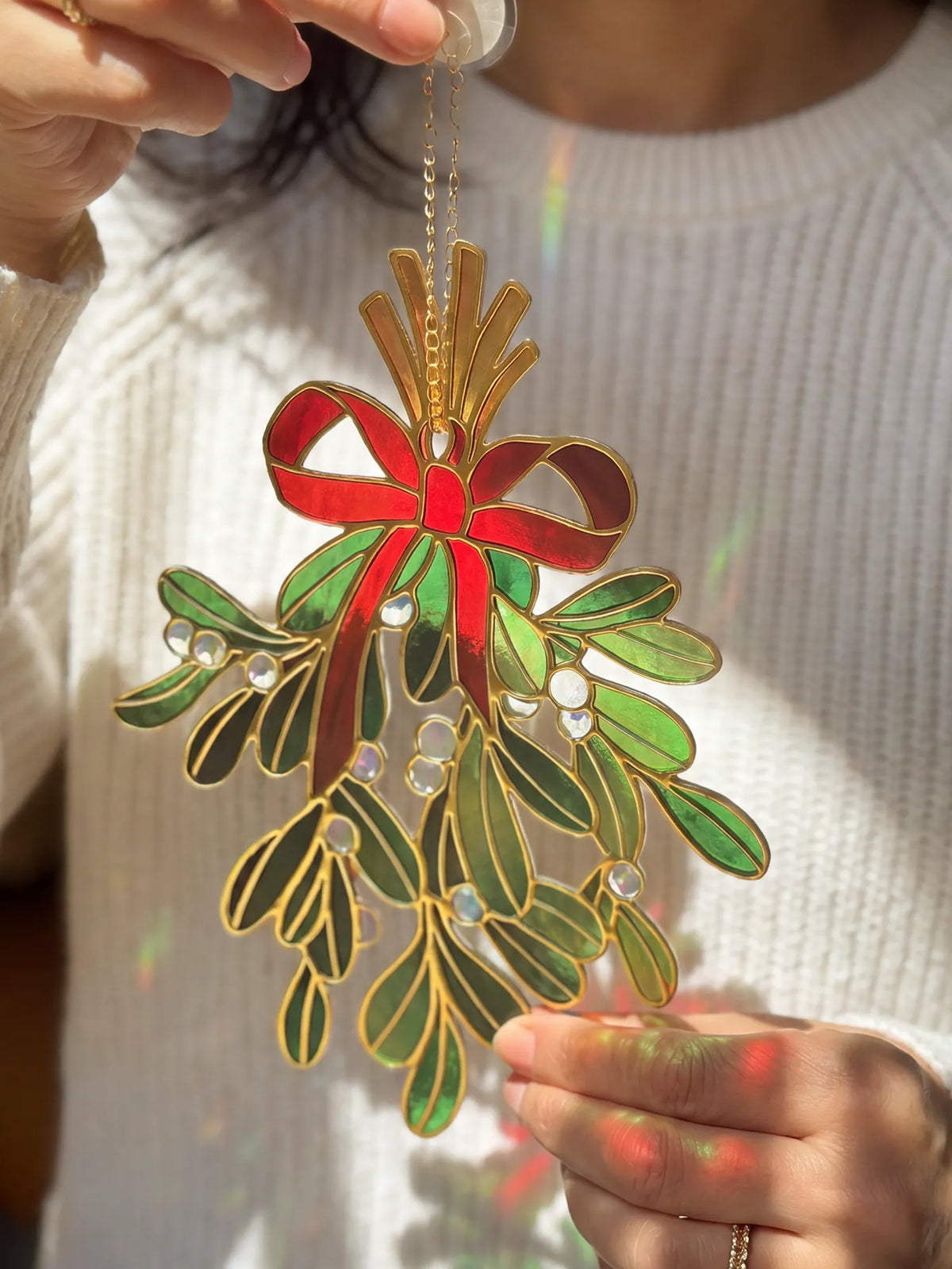 Festive Mistletoe Suncatcher