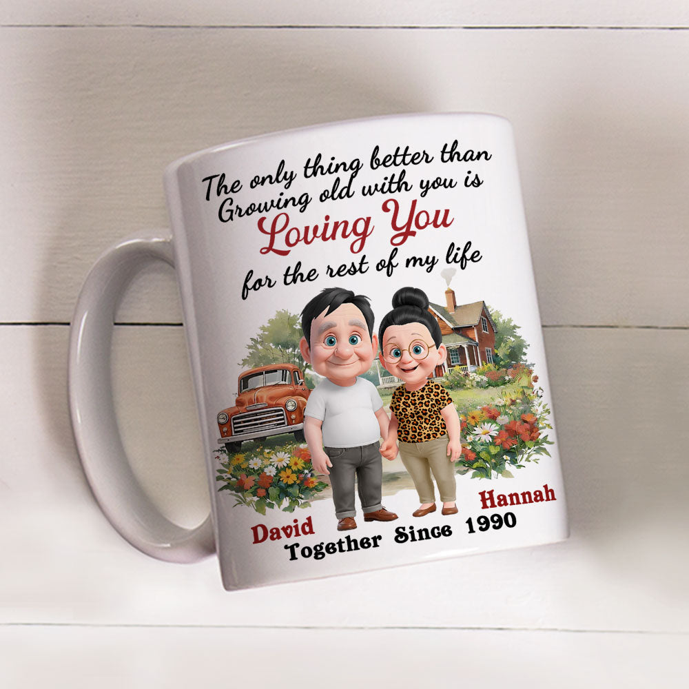 Custom Anniversary Keepsake Gifts For Couple • For The Rest of My Life - Personalized Coffee Mug