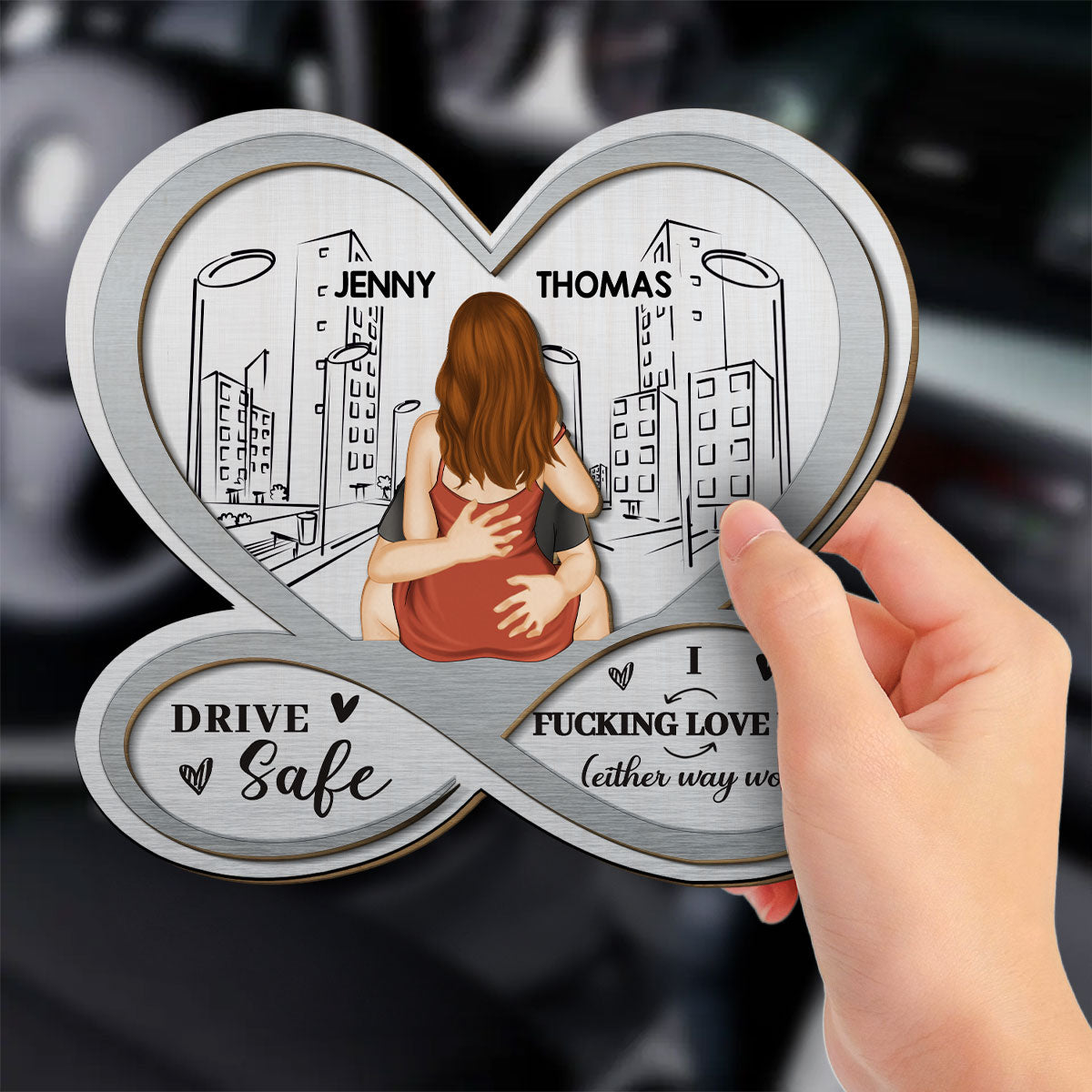 I Love You So Much - Personalized Car Visor Clip