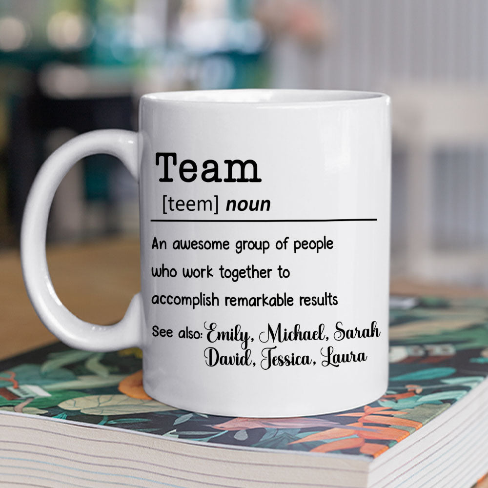 Custom Coworker, Christmas & Birthday Team Appreciation Gift • Success Begins With Working Together - Personalized Coffee Mug