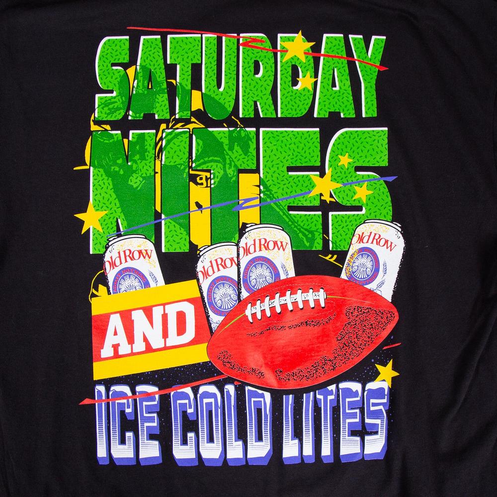 Saturday Nites and Ice Cold Lites Pocket Tee
