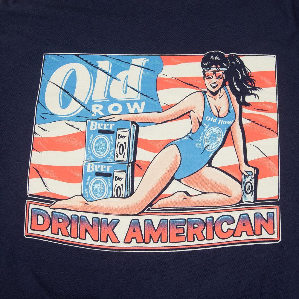 Drink American Girl Pocket Tee