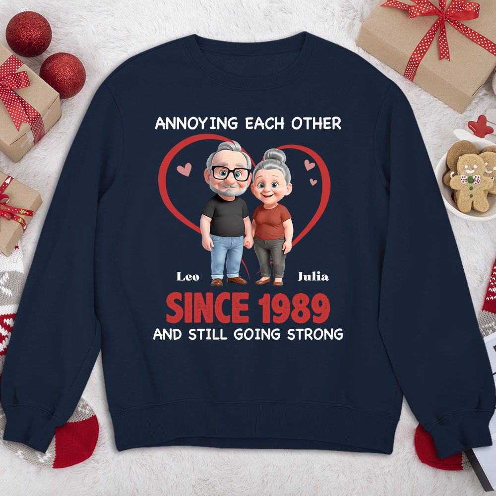 Custom Christmas Anniversary Keepsake Gifts For Husband • Together Forever Cartoon - Personalized Shirt