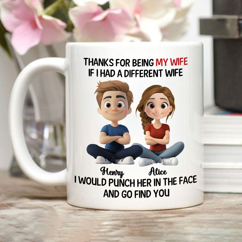 Custom Anniversary Keepsake Gifts For Couple • Punch Her For You - Personalized Coffee Mug