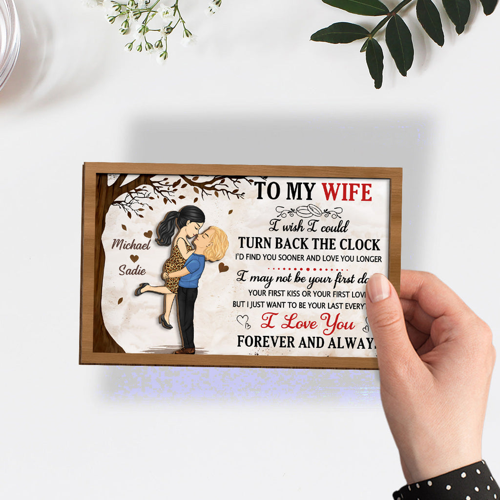 Custom Couple's Decor, Anniversary & Wedding Gift • I Love You Forever And Always - Personalized Wooden Plaque