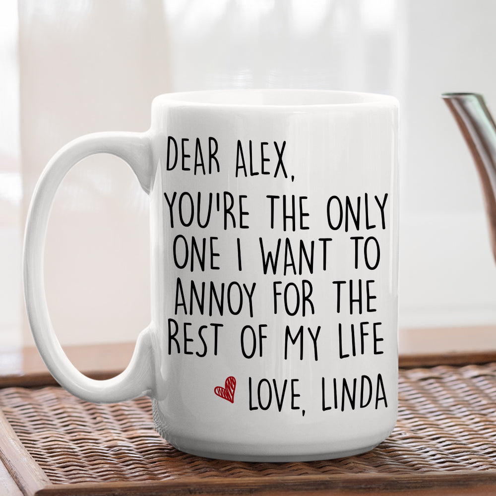 Custom Anniversary Keepsake Gifts For Couple • My Only One - Personalized Coffee Mug