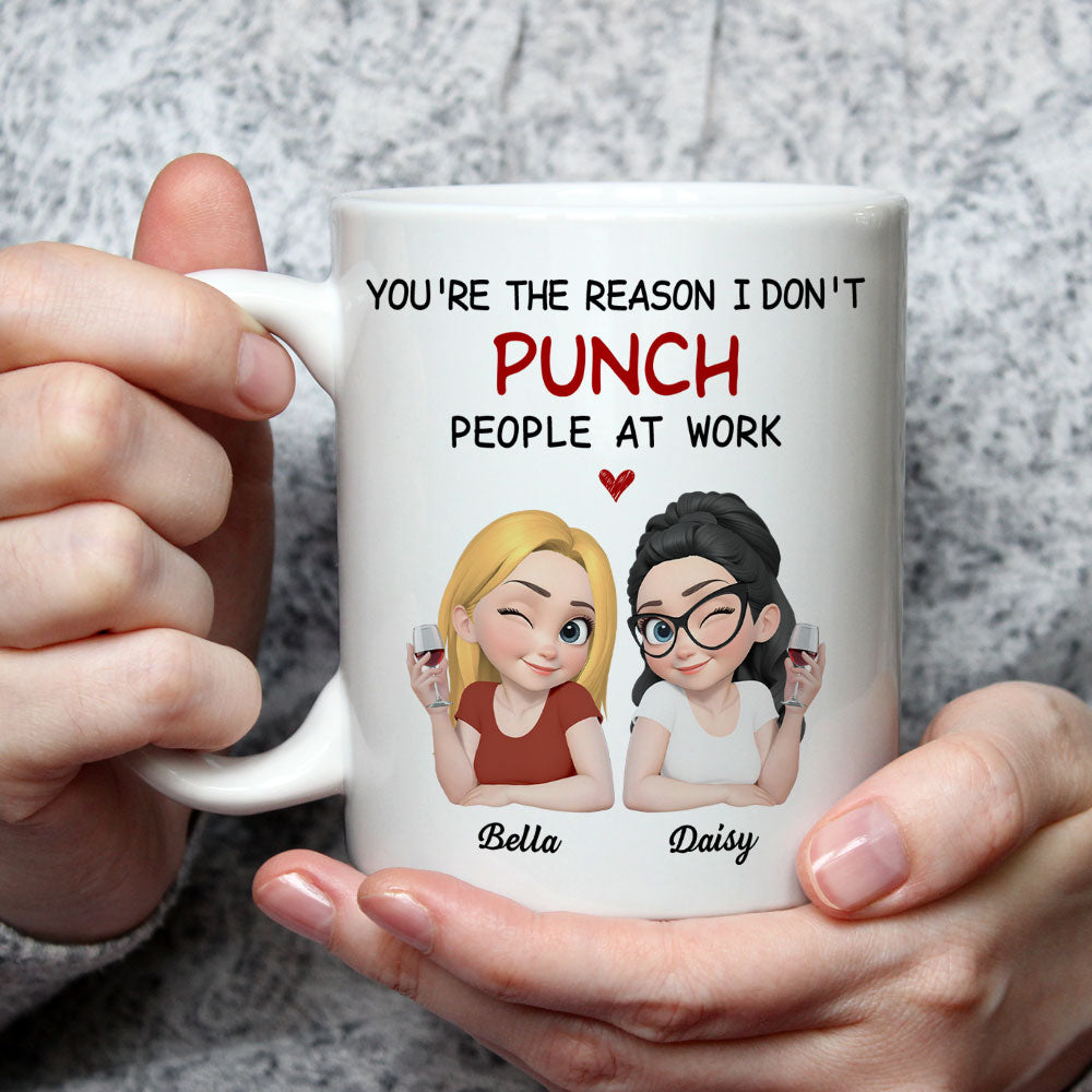 Custom Coworker, Christmas & Birthday Team Appreciation Gift • You Are My Reason - Personalized Coffee Mug