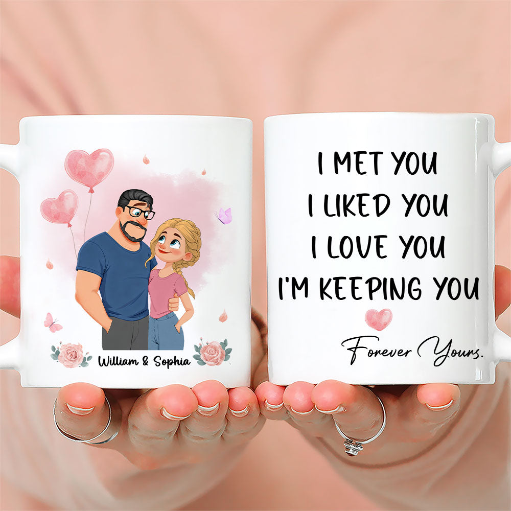 Custom Anniversary Keepsake Gifts For Couple • Keeping You No Refunds - Personalized Coffee Mug