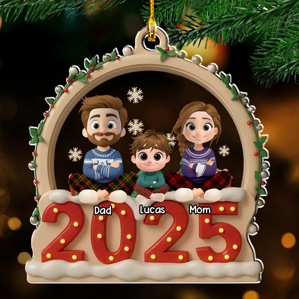 Custom Family Ornament, Christmas Gift for Family Members •  Our Christmas Together - Personalized Acrylic Ornament