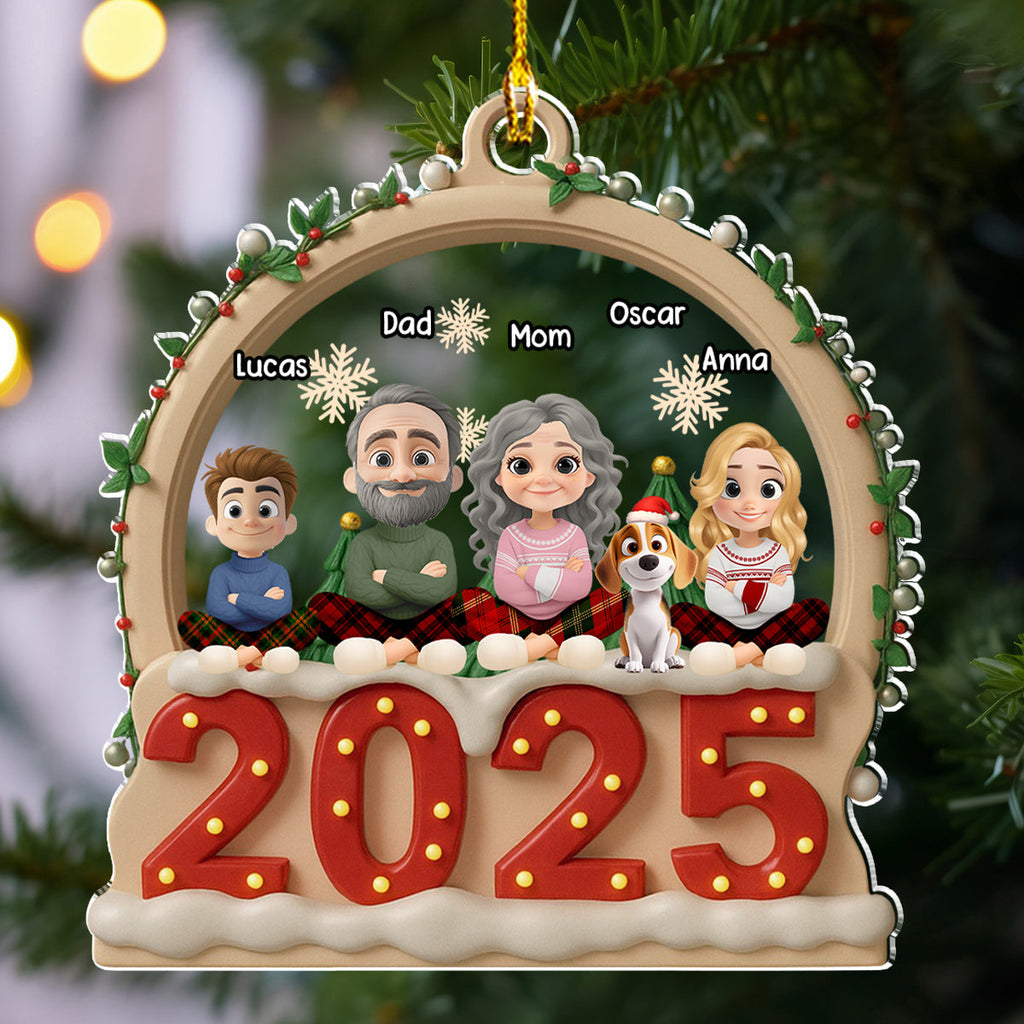 Custom Family Ornament, Christmas Gift for Family Members •  Our Christmas Together - Personalized Acrylic Ornament
