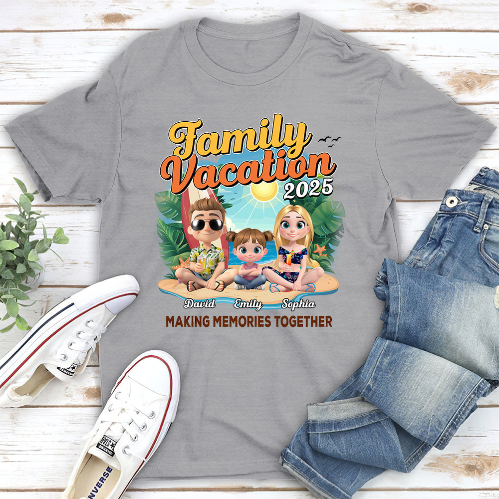 Custom Christmas & Birthday Keepsake Gift • Family Vacation Making Memories Together - Personalized Shirt